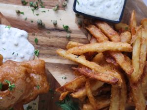 CookjngMama - Fried Cod Fish and French Fries