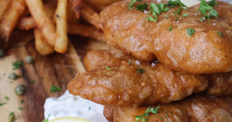 CookjngMama - crispy fried cod fish and french fries